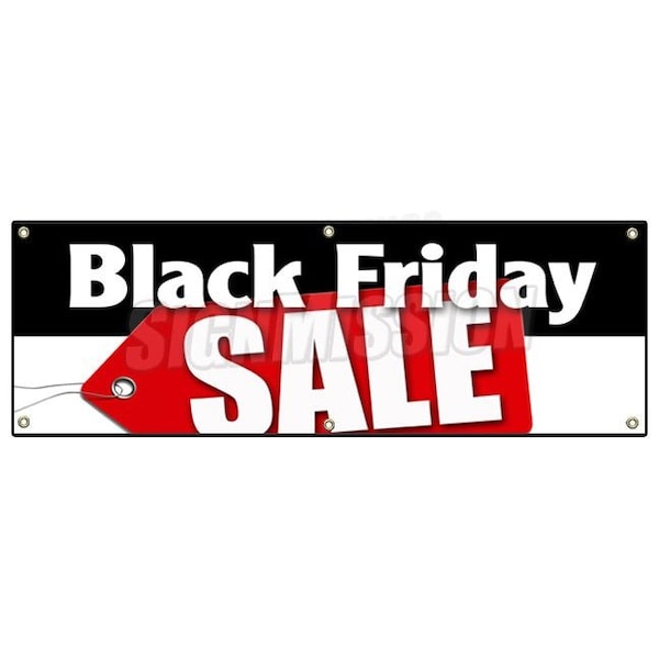 BLACK FRIDAY SALE BANNER SIGN special discounts save huge low prices slashed